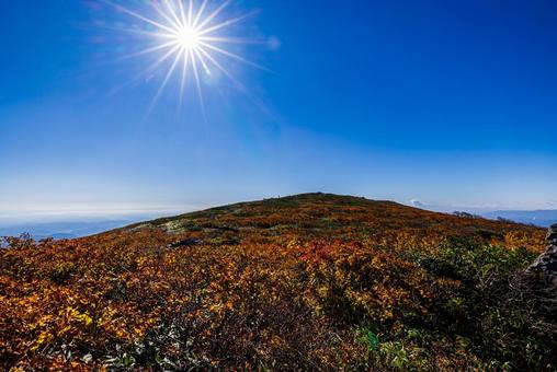 秋色に染まる 栗駒山の絶景 秋色に染まる 栗駒山の絶景 山,秋,紅葉の写真素材