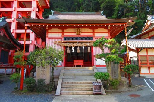 広島県-草戸稲荷神社-八幡神社-拝殿 広島県-草戸稲荷神社-八幡神社-拝殿 草戸稲荷神社,神社,八幡神社の写真素材