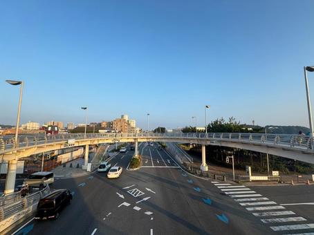 円形の西浜歩道橋 円形の西浜歩道橋 の写真