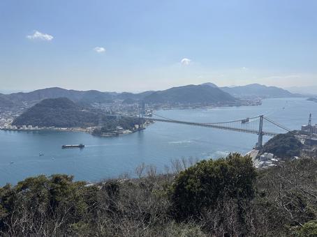 関門海峡と風景 関門海峡と風景の写真