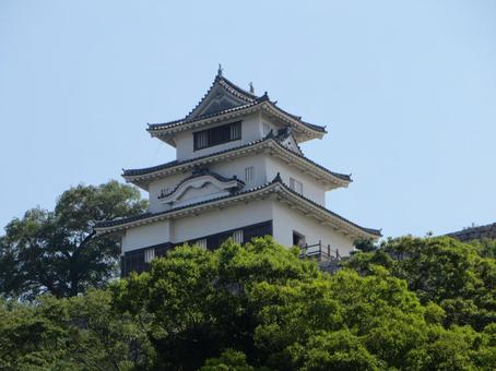 丸亀城 天守 丸亀城 天守 丸亀城,現存天守,高石垣の写真素材