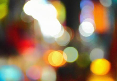 Neon lights in the downtown area at night Free material, JPG