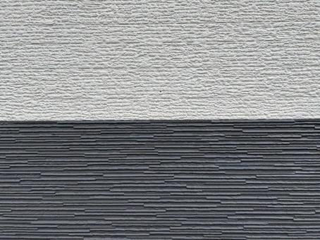 ツートーンの壁 ツートーンの壁 白黒,2色,モノトーンの写真素材