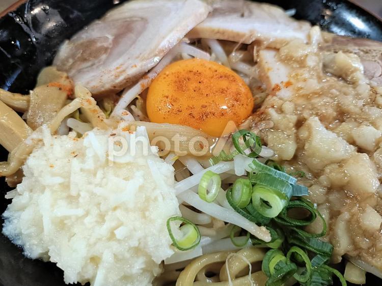 まぜソバ3 まぜそば,まぜソバ,挽き肉味噌の写真素材