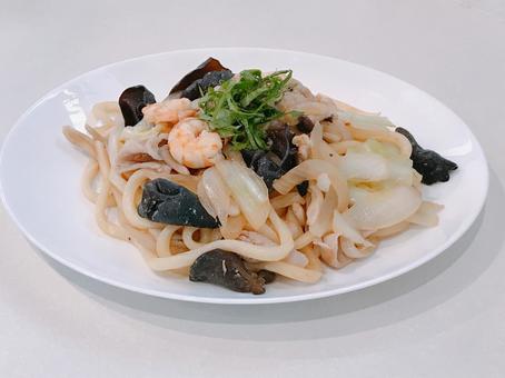 海鮮焼きうどん 海鮮焼きうどんの写真