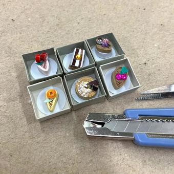 ペーパークラフト　ケーキ7 ペーパークラフト,ケーキ,ミニチュアの写真素材