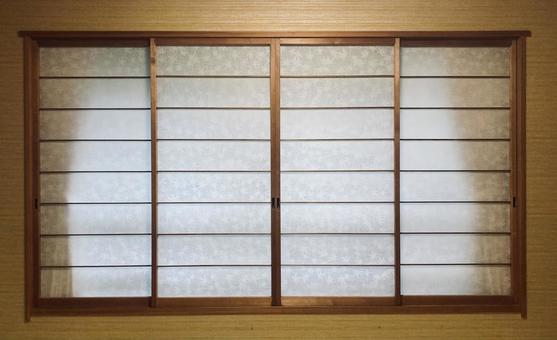 障子窓・全体像の背景素材 障子窓・全体像の背景素材 障子窓,障子,全体の写真素材