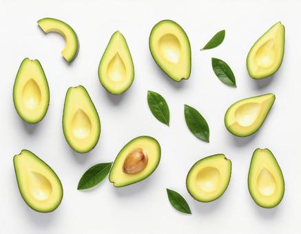 シームレスなアボカドの背景の写真
