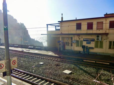 イタリア世界遺産 チンクエテッレの駅1 イタリア世界遺産 チンクエテッレの駅1の写真