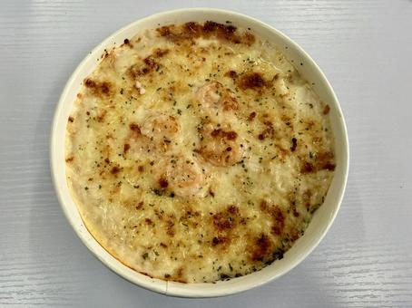 グラタン グラタン,ドリア,海老の写真素材