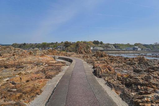 大岩 大岩,恵比寿神社,津軽国定公園の写真素材