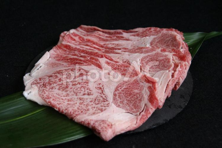 黒毛和牛ロースすき焼き用 ロース,黒毛和牛,すき焼きの写真素材