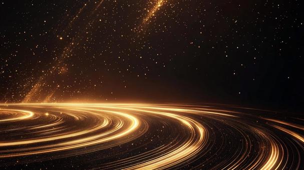 光の軌跡と星屑の写真