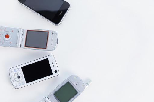 スマホとガラケー スマートフォン,ガラケー,携帯電話の写真素材