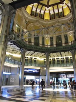 東京駅のドーム天井 東京駅のドーム天井の写真