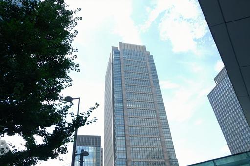 都会の空① ビル,摩天楼,ビル群の写真素材