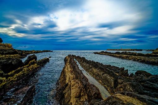 海岸 海岸 海岸,海,岩の写真素材