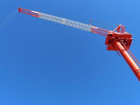 マンション工事現場 タワークレーン マンション工事現場 タワークレーン マンション工事,工事現場,タワークレーンの写真素材