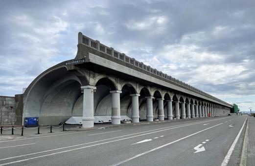 北防波堤ドーム(稚内市) 北防波堤ドーム(稚内市) 北防波堤ドーム,稚内,道北の写真素材
