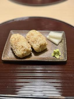 そぼろご飯 そぼろご飯,大根,わさびの写真素材
