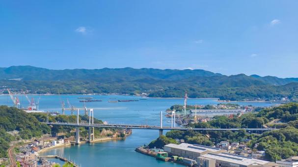 尾道　千光寺頂上展望台PEAKからの景色 尾道市,千光寺頂上展望台,peakの写真素材