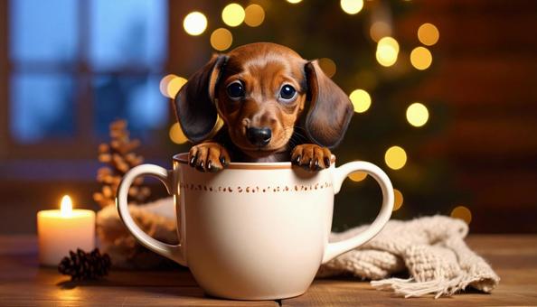 マグカップ犬 マグカップ犬の写真