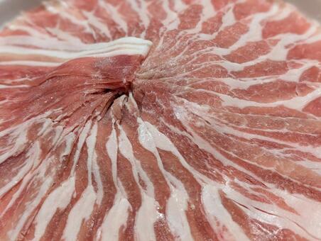 豚しゃぶ 豚肉,食べ物,生肉の写真素材