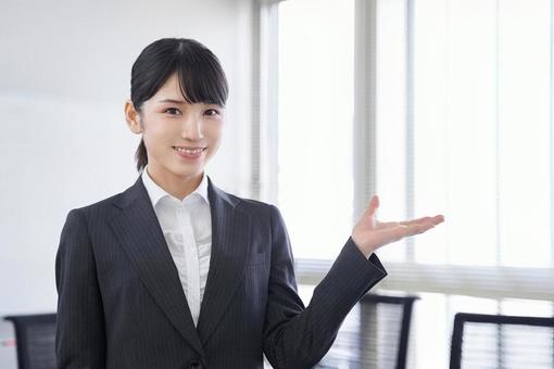 Japanese business woman to guide, informasi, fem, ol, JPG