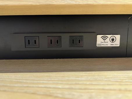 Wi-Fi Wi-Fi wiーfi,電源,コンセントの写真素材