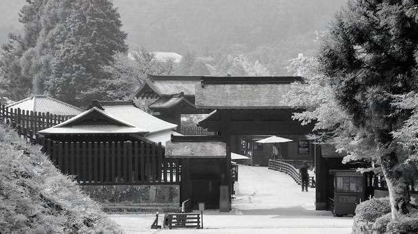 晩夏 東海道箱根関所江戸口御門 晩夏 東海道箱根関所江戸口御門 箱根関所,晩夏,江戸口御門の写真素材