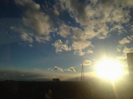 空と太陽 空と太陽の写真