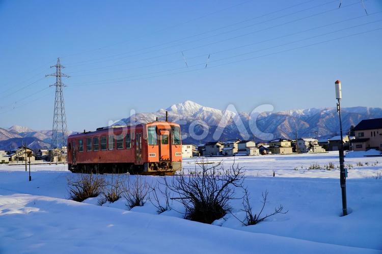越美北線（九頭竜湖線） 鉄道,ディーゼル,汽車の写真素材