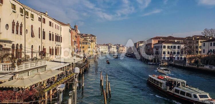 【イタリア】ベネチアの風景 ベネチア,イタリア,水の都の写真素材