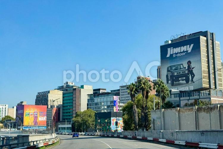 ヨハネスブルクのダウンタウンの風景 南アフリカ,ヨハネスブルク,ダウンタウンの写真素材