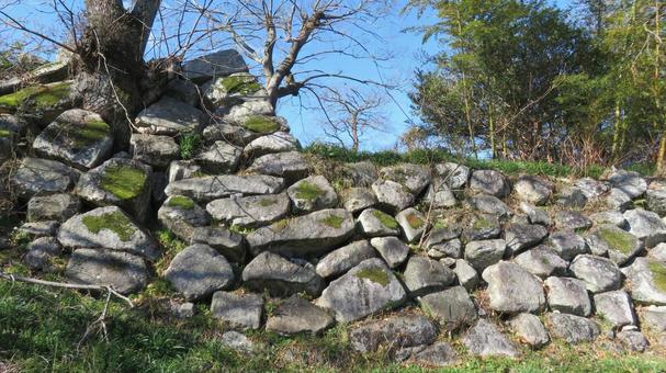 大溝城 本丸 天守台 大溝城 本丸 天守台 大溝城,高島城,お城の写真素材