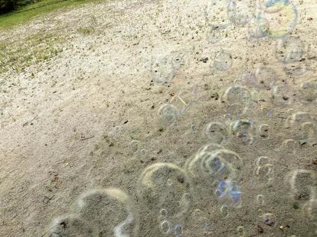 たくさんのシャボン玉 たくさんのシャボン玉 シャボン玉,玉ボケ,虹色の写真素材