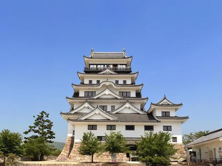 快晴の青空と福山城 快晴の青空と福山城 福山城,天守閣,天守の写真素材