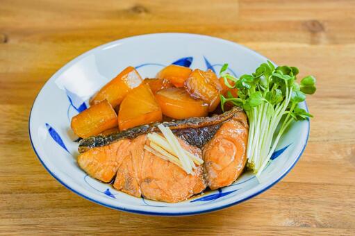 ヒラマサと大根の煮物 ヒラマサ,大根の煮物,煮魚の写真素材