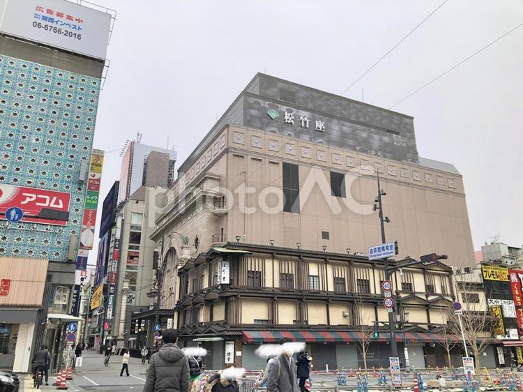 道頓堀　御堂筋① 御堂筋,道頓堀,難波の写真素材