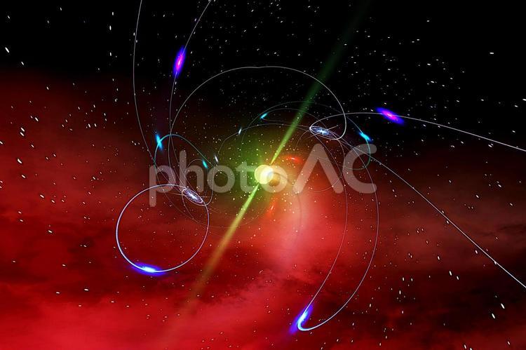 幻想的背景素材　宇宙の現象 背景画像,背景素材,壁紙の写真素材