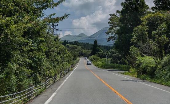 熊本県ドライブ ドライブ,車窓,熊本県の写真素材