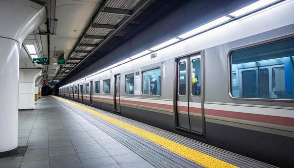 地下鉄の駅 地下鉄の駅の写真