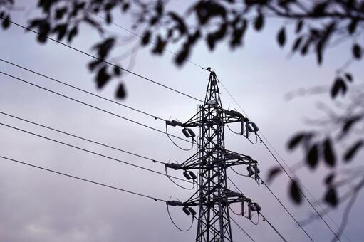 鉄塔がある風景の写真