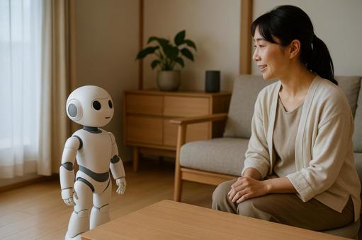 会話する音声アシストロボット 会話する音声アシストロボットの写真