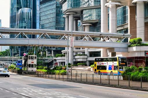 香港・二階建てトラム 香港・二階建てトラム 香港,トラム,路面電車の写真素材