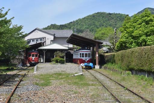旧名鉄谷汲線　谷汲駅　ホーム 名鉄,名古屋鉄道,廃線の写真素材