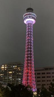 マリンタワー ライトアップ マリンタワー ライトアップの写真