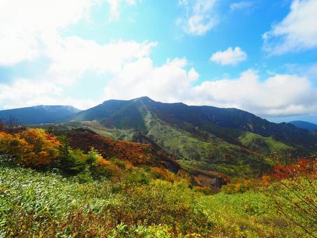 紅葉(毛無峠・破風岳) 紅葉(毛無峠・破風岳) 紅葉,秋,もみじの写真素材