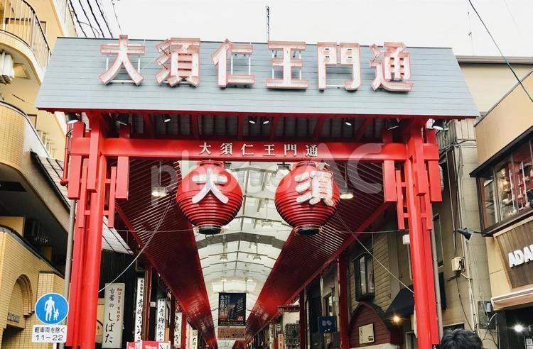 名古屋　大須仁王門通り 名古屋市,愛知,繁華街の写真素材