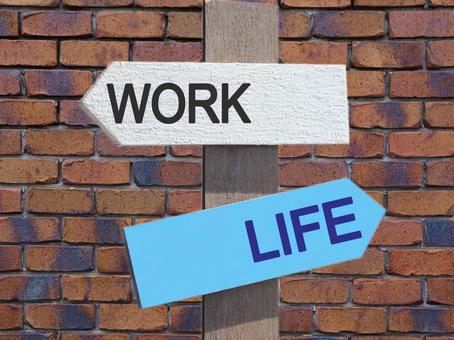 ワークライフバランスに気をつけましょう work,life,ワークライフバランスの写真素材